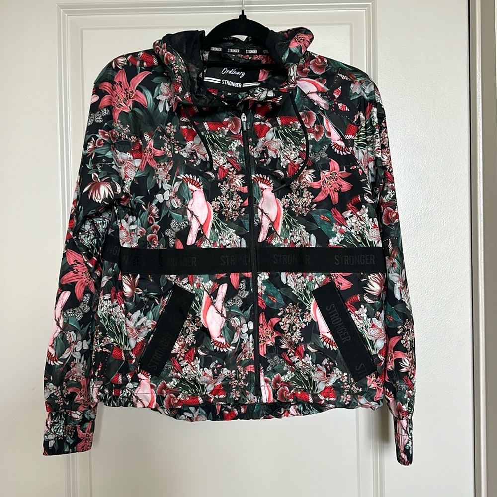Funky tropical print Stronger wind breaker - size xs